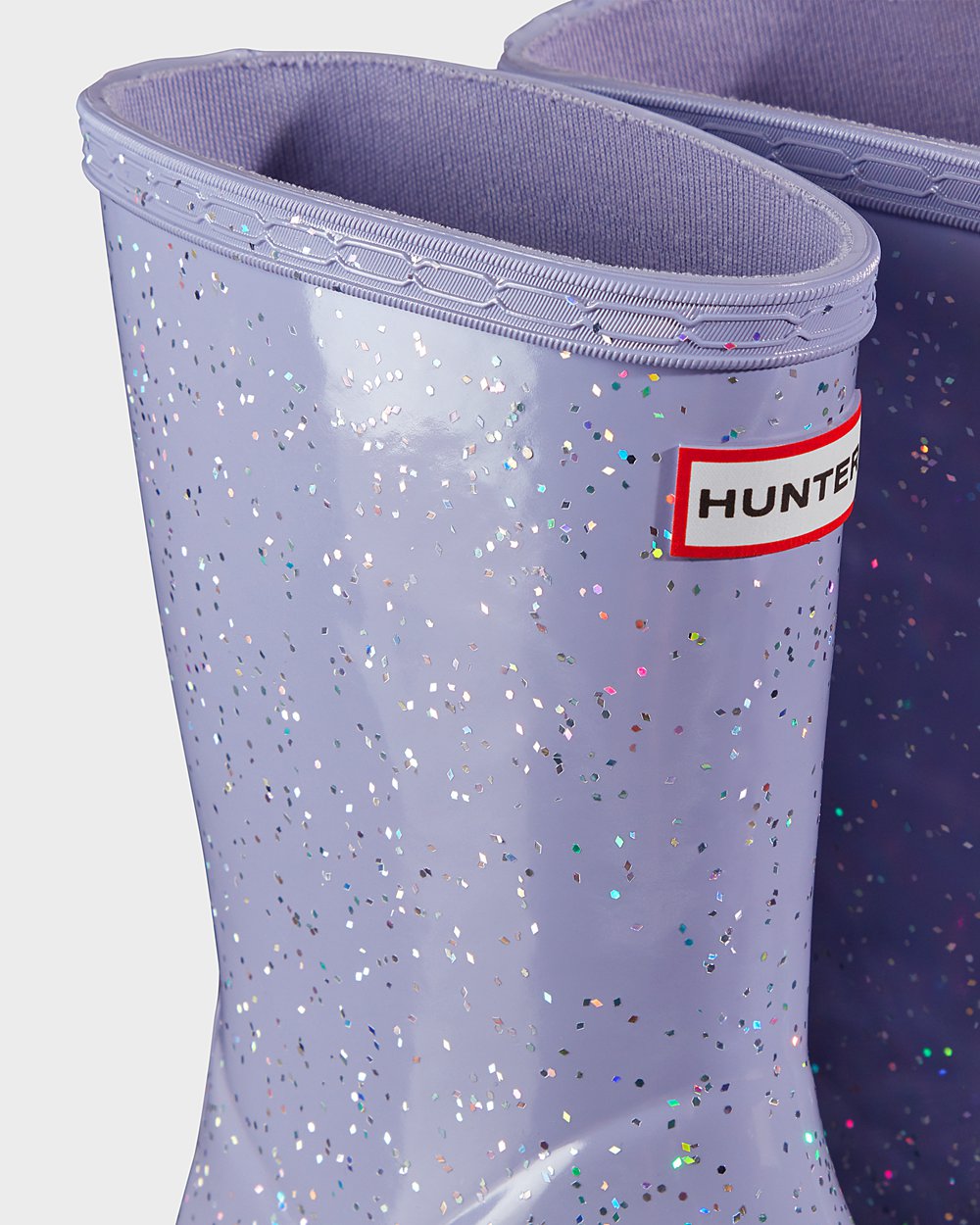 Kids Hunter Original First Giant Glitter | Rain Boots Purple | NZ-21346-RWXN